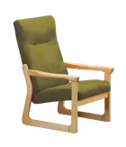 BE - 1 křeslo, koženka ROXA 23.72 - koženka olivová